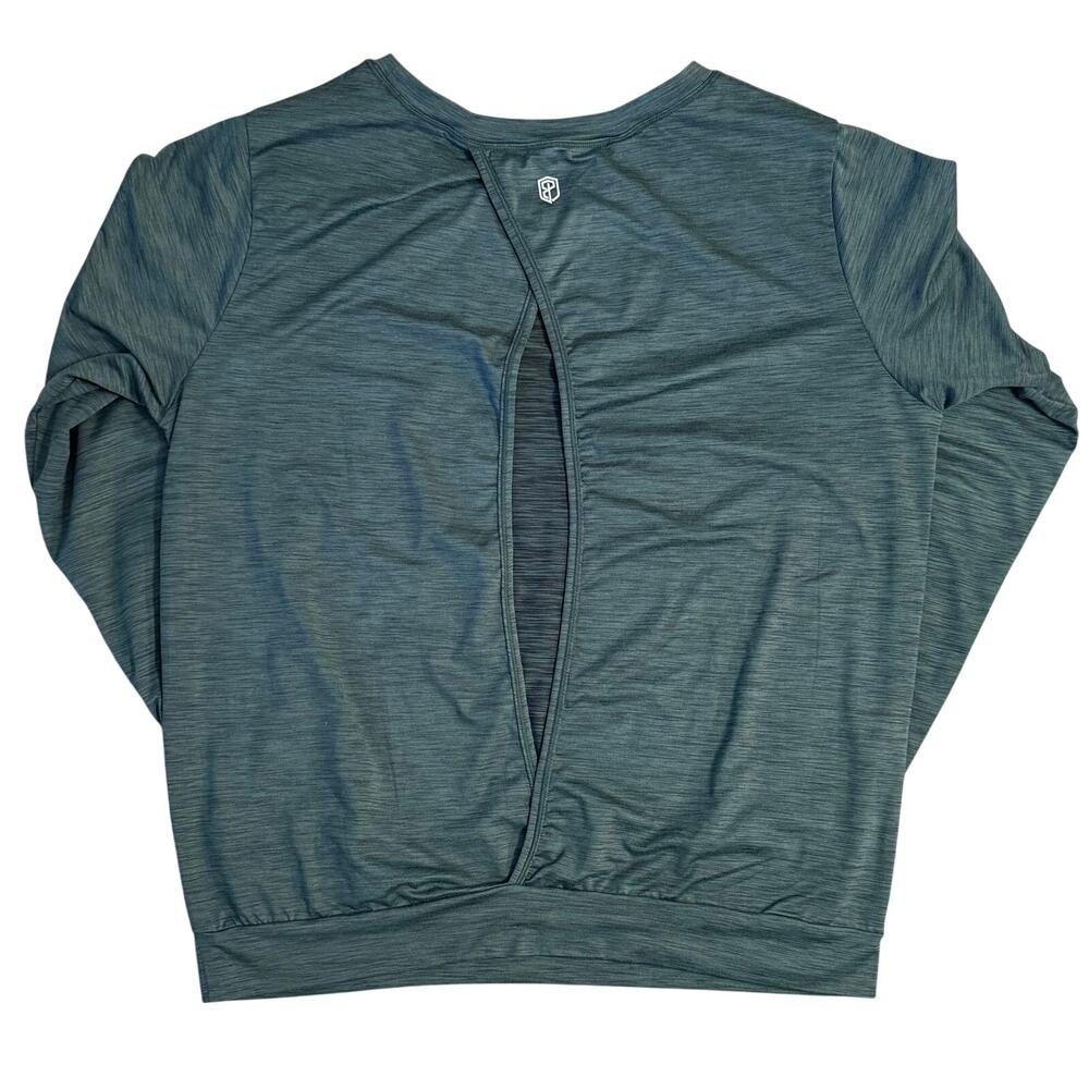 Born Primitive Athleisure Warm Up Long Sleeve Top CrossFit Evergreen Women’s XL